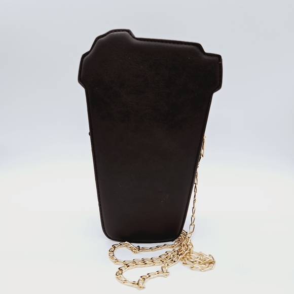 Coffee cup crossbody chain strap novelty purse - Picture 3 of 10